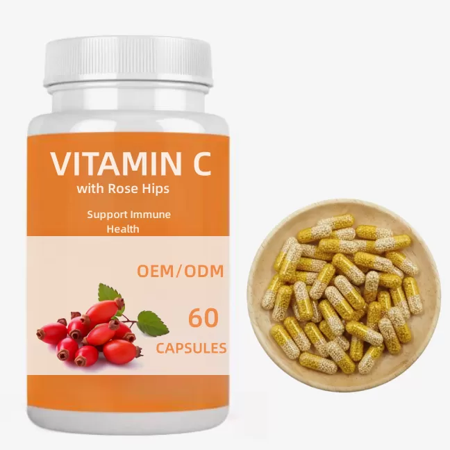 Time Release Vitamin C+Rosehips Capsules